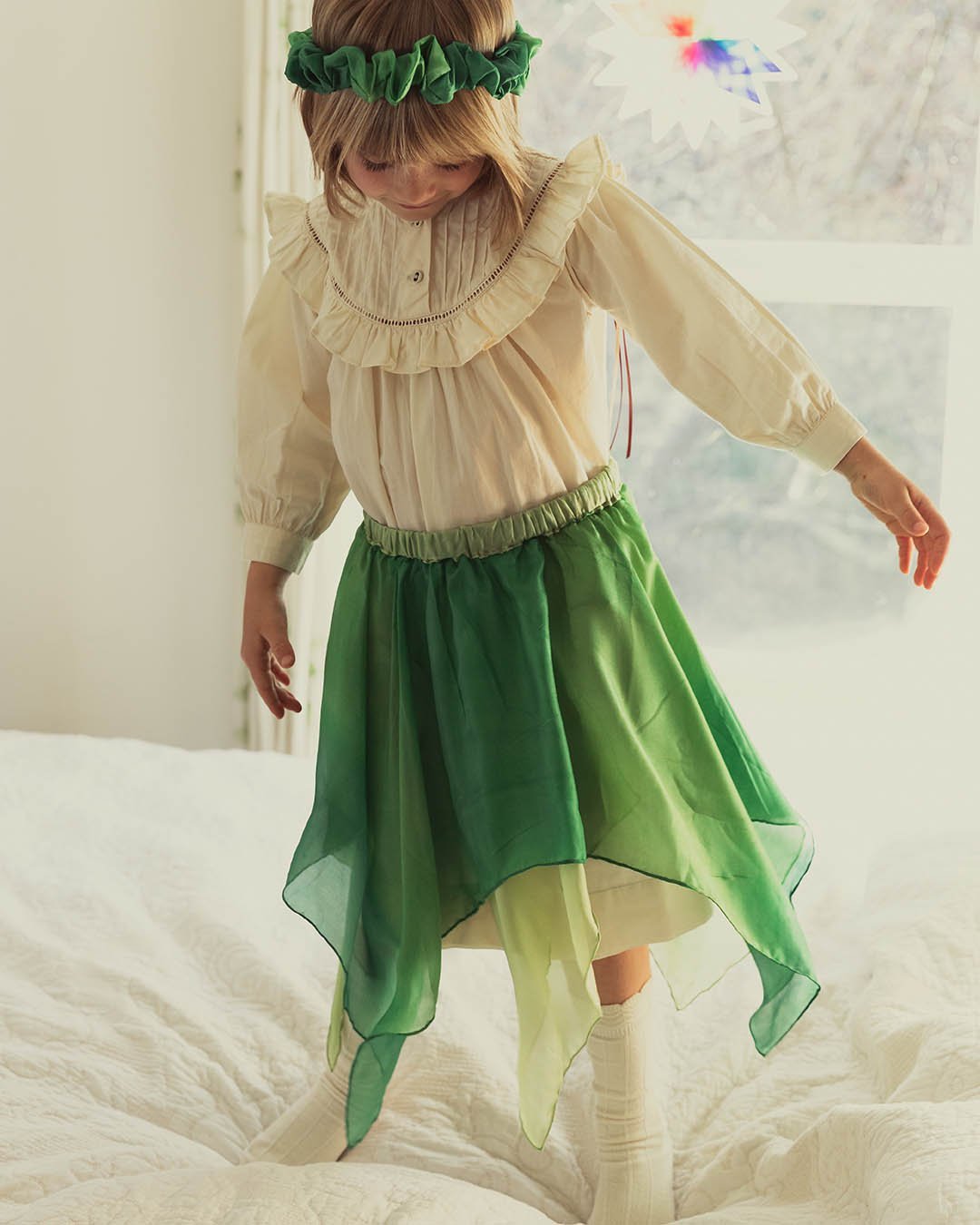 Waldorf Activity and Play-Sarah's Silks Fairy Skirt - Forest-plaintoy-3-6  Age Toys – Kidsmondo